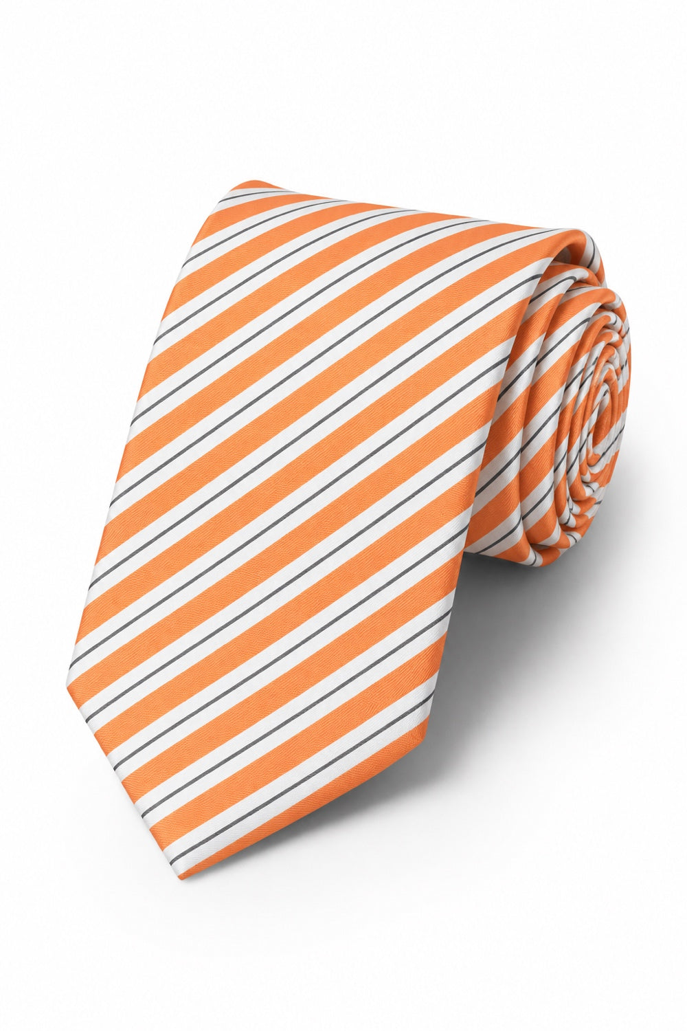 Cardi Orange Newton Stripe Necktie