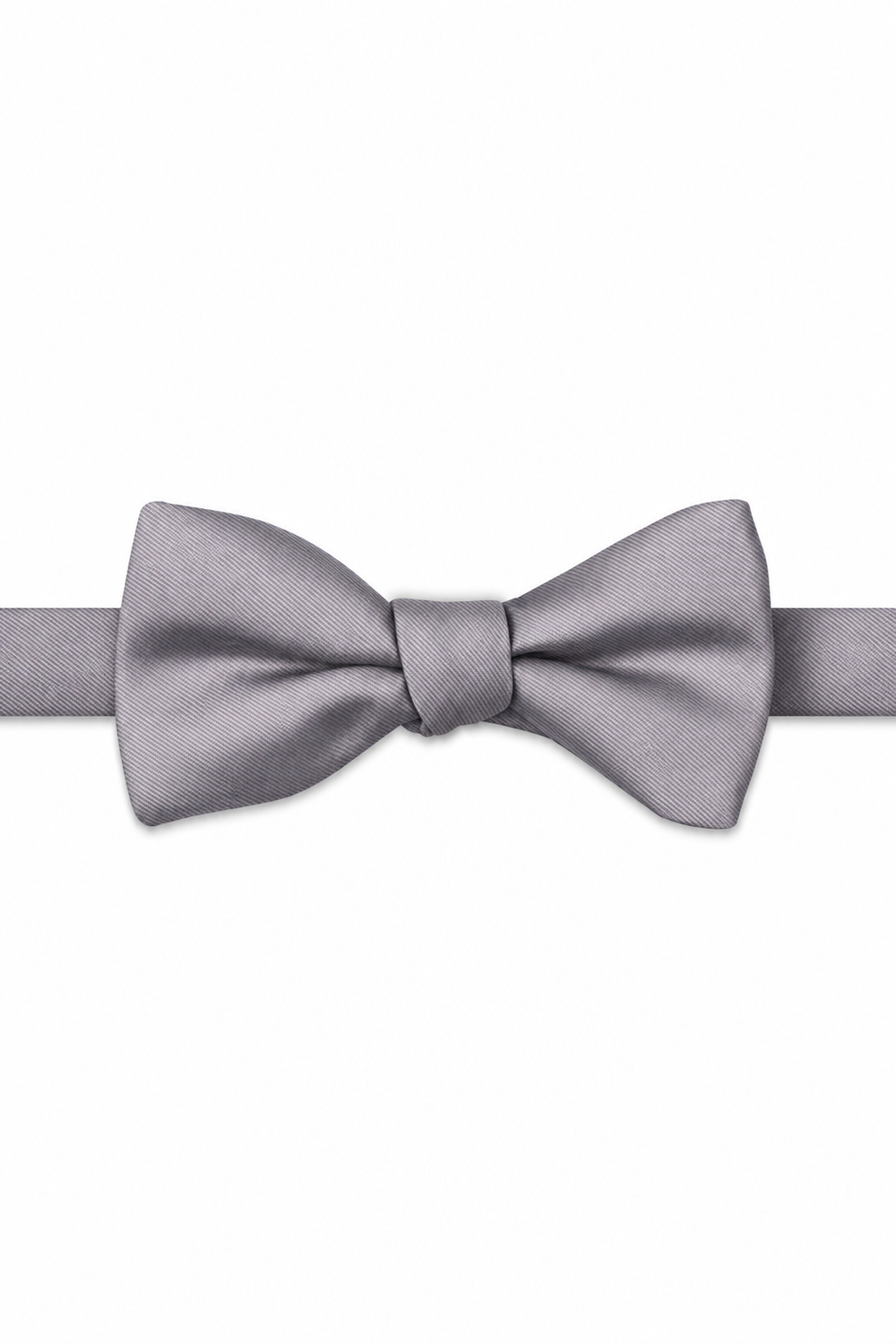 Orchid Modern Solid Bow Tie - pre-tied bow tie, front view