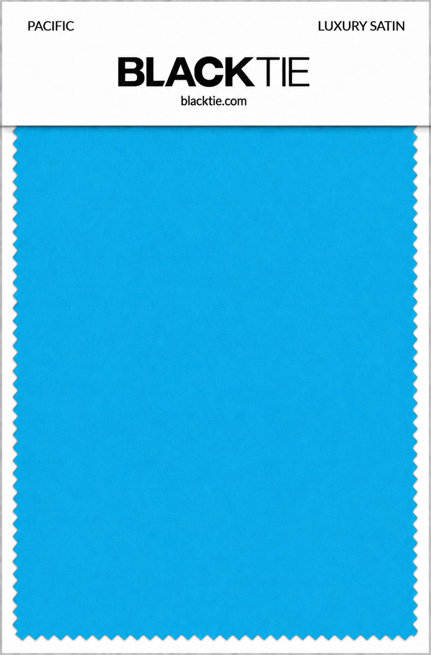 Pacific Luxury Satin fabric swatch card