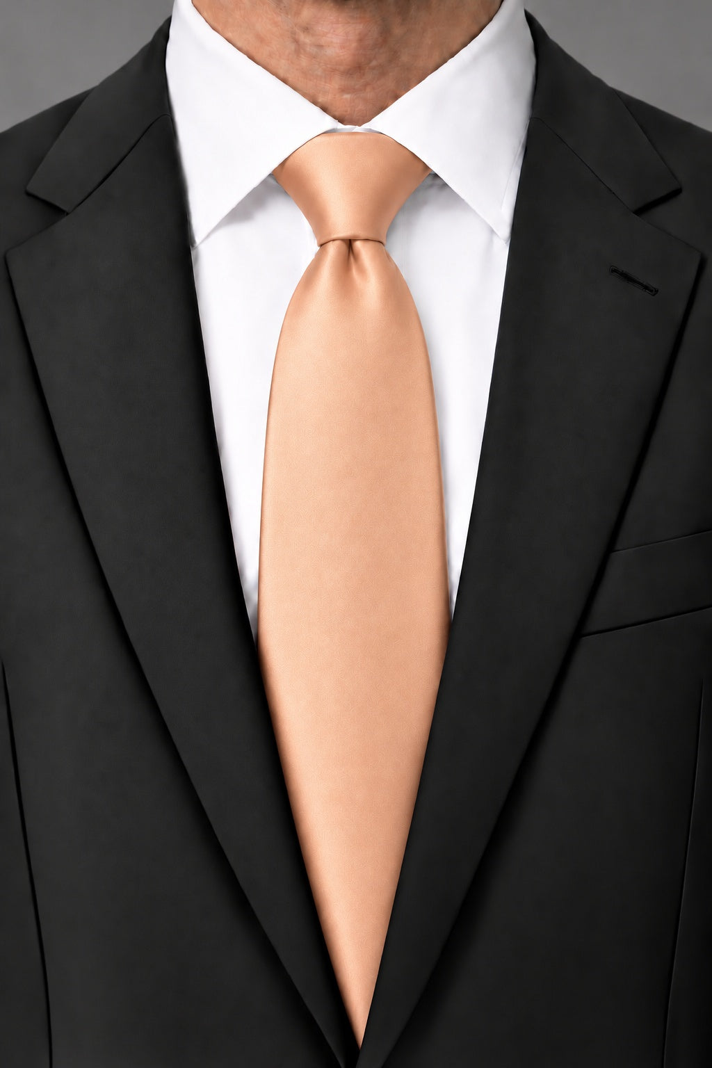 Cardi Peach Luxury Satin Necktie