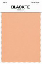 Peach Luxury Satin fabric swatch card