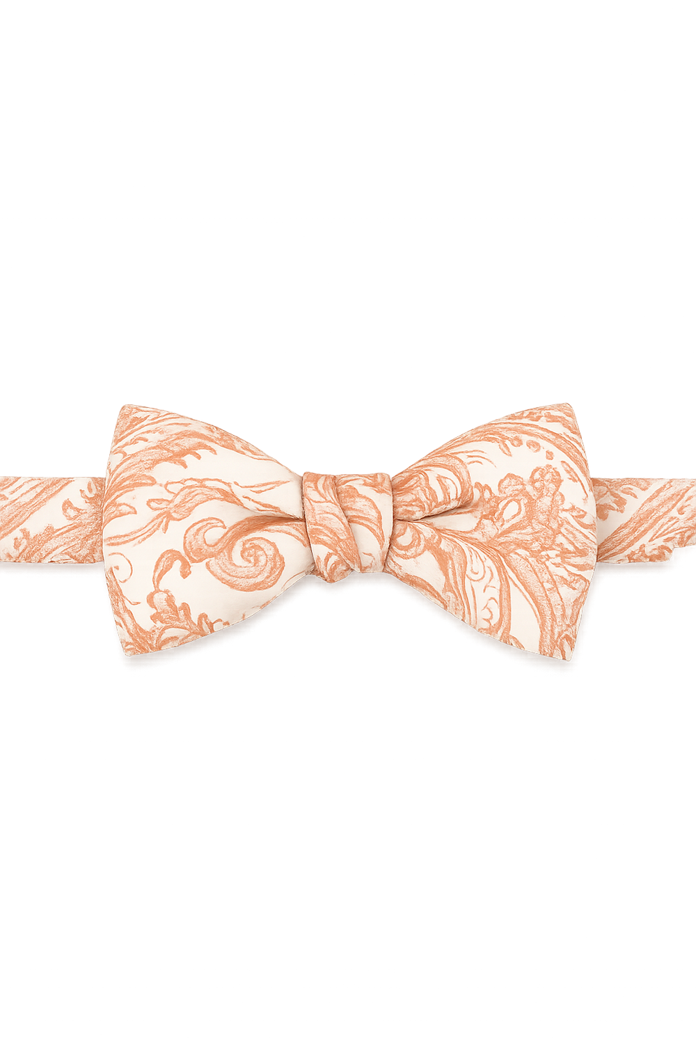 Cardi Pre-Tied Peach Tapestry Bow Tie