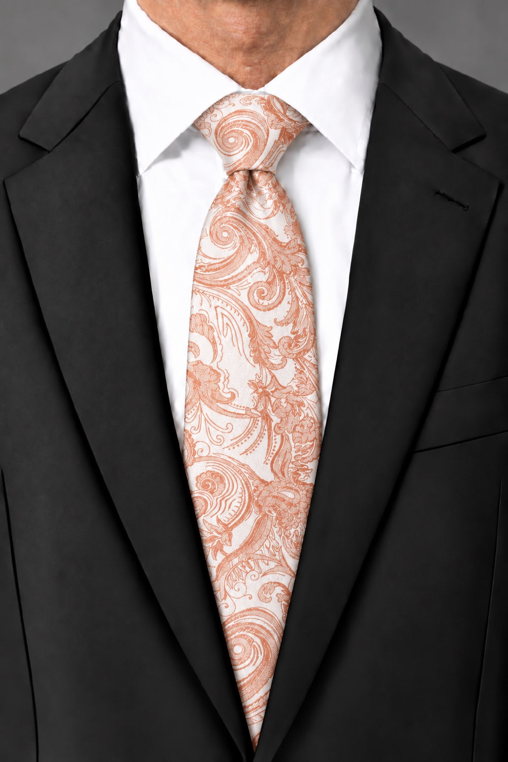 Cardi Peach Tapestry Necktie
