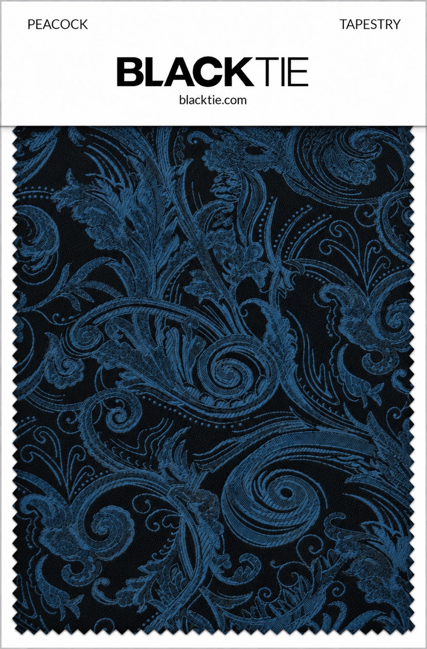 Cardi Peacock Tapestry Necktie