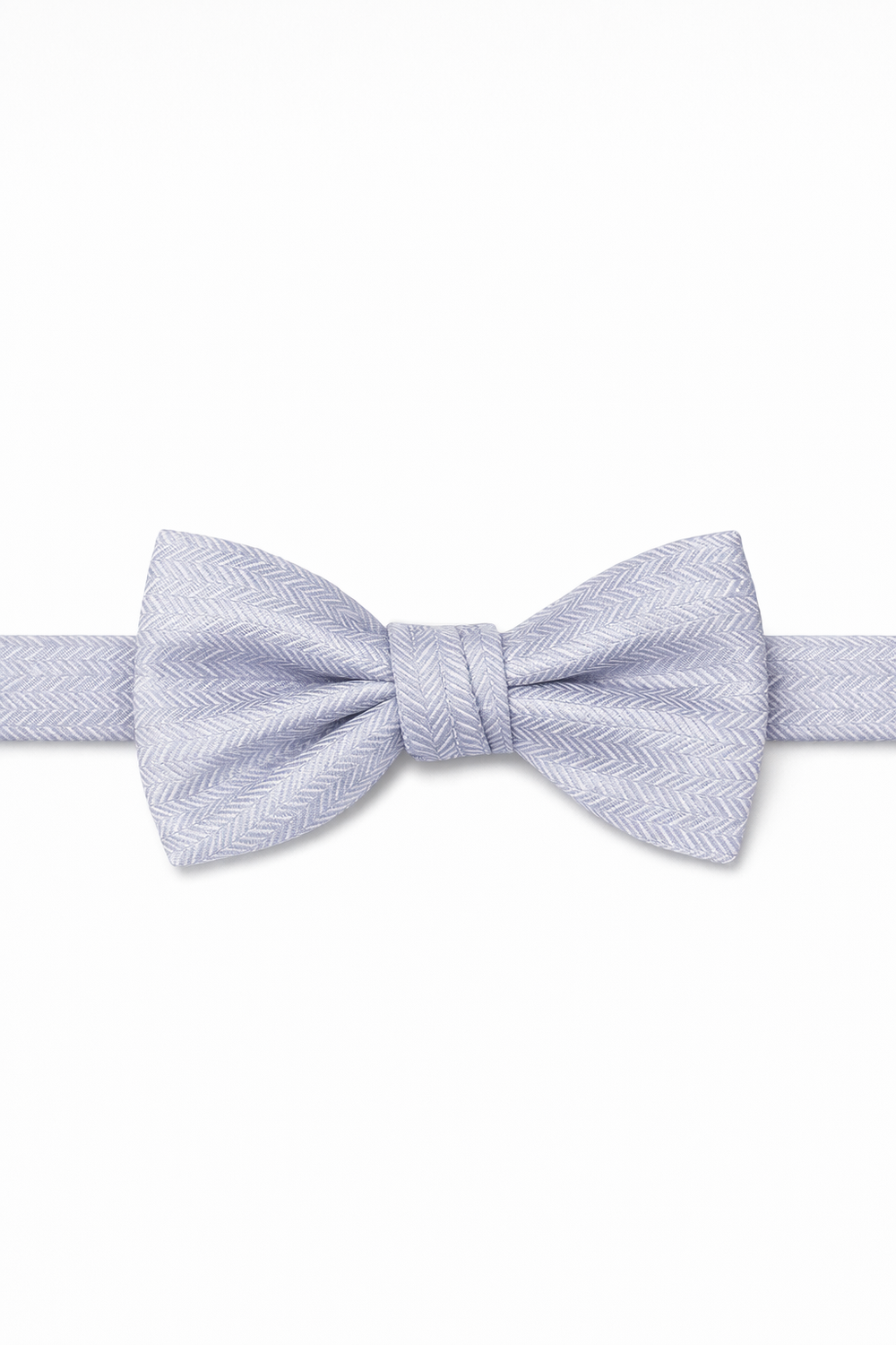 Cardi Periwinkle Herringbone Bow Tie