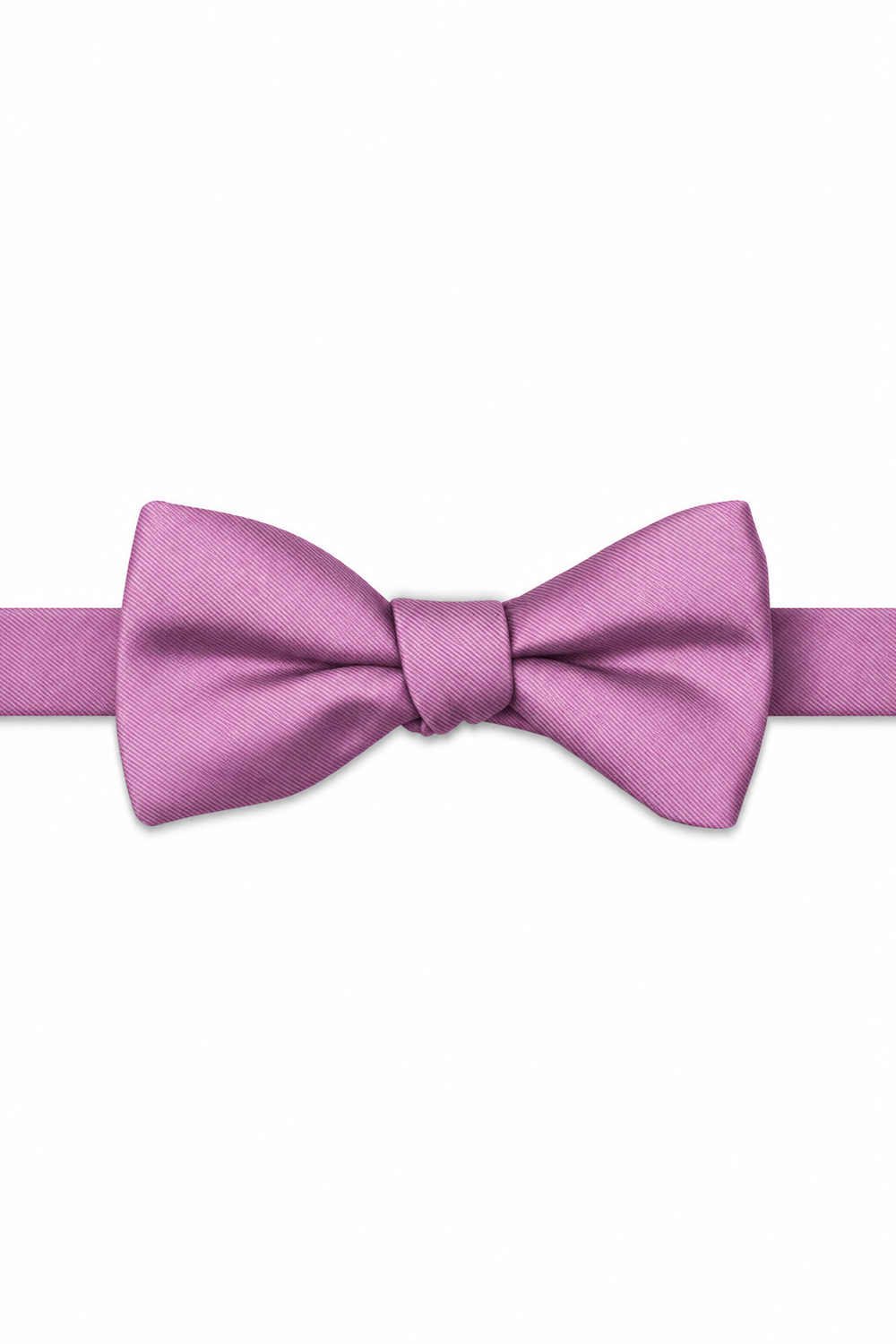 Persian Plum Modern Solid Bow Tie - pre-tied bow tie, front view