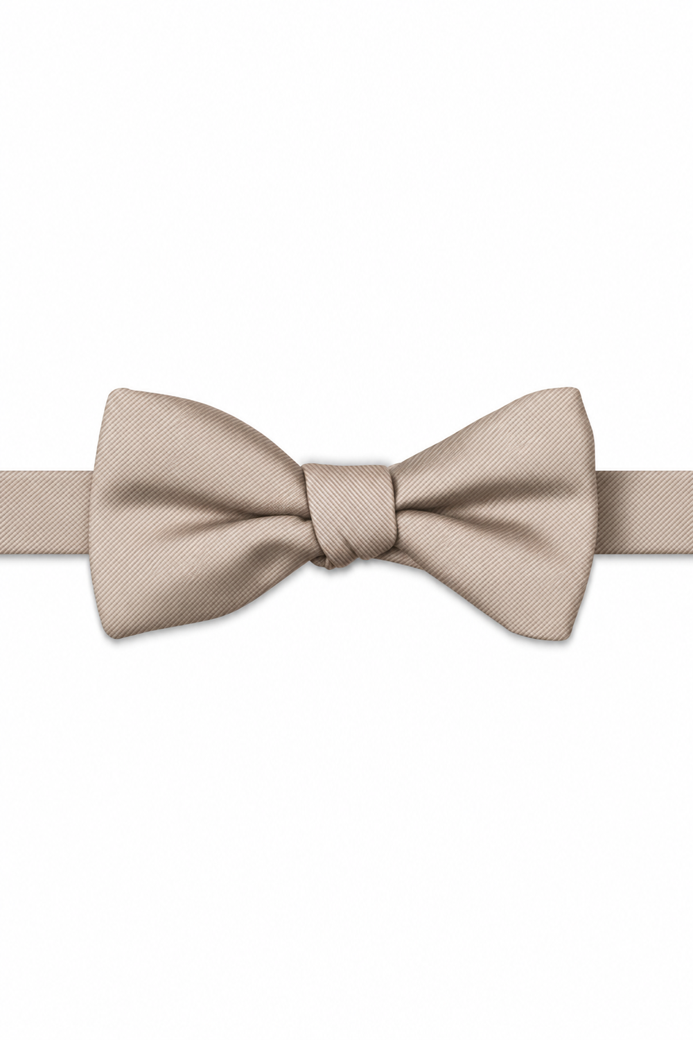 Petal Modern Solid Bow Tie - pre-tied bow tie, front view
