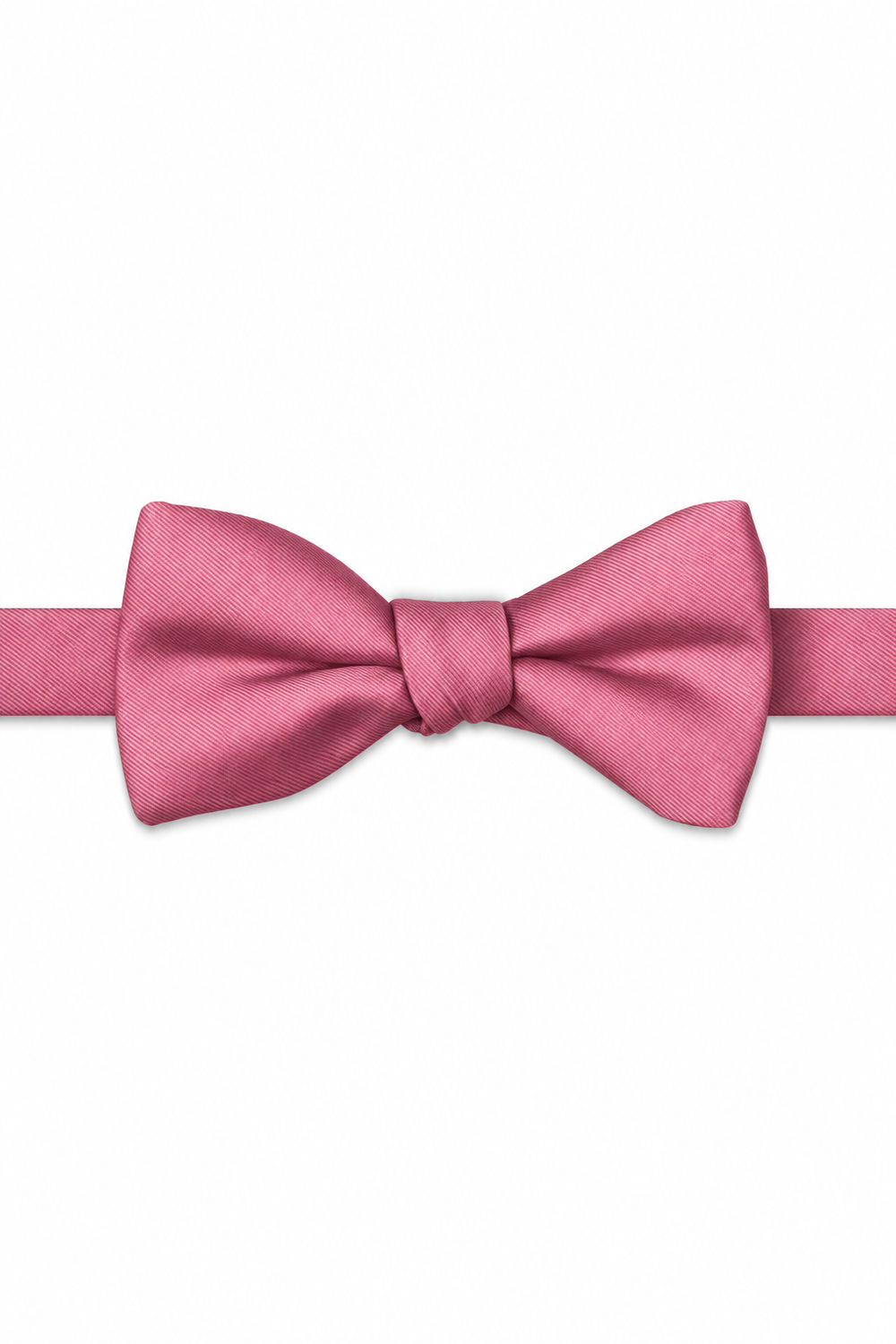 Petunia Modern Solid Bow Tie - pre-tied bow tie, front view