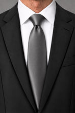 Cardi Pewter Luxury Satin Necktie