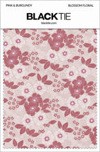 Ted Stanford Pink & Burgundy Blossom Floral Necktie