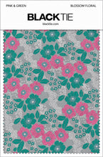 Ted Stanford Pink & Green Blossom Floral Necktie