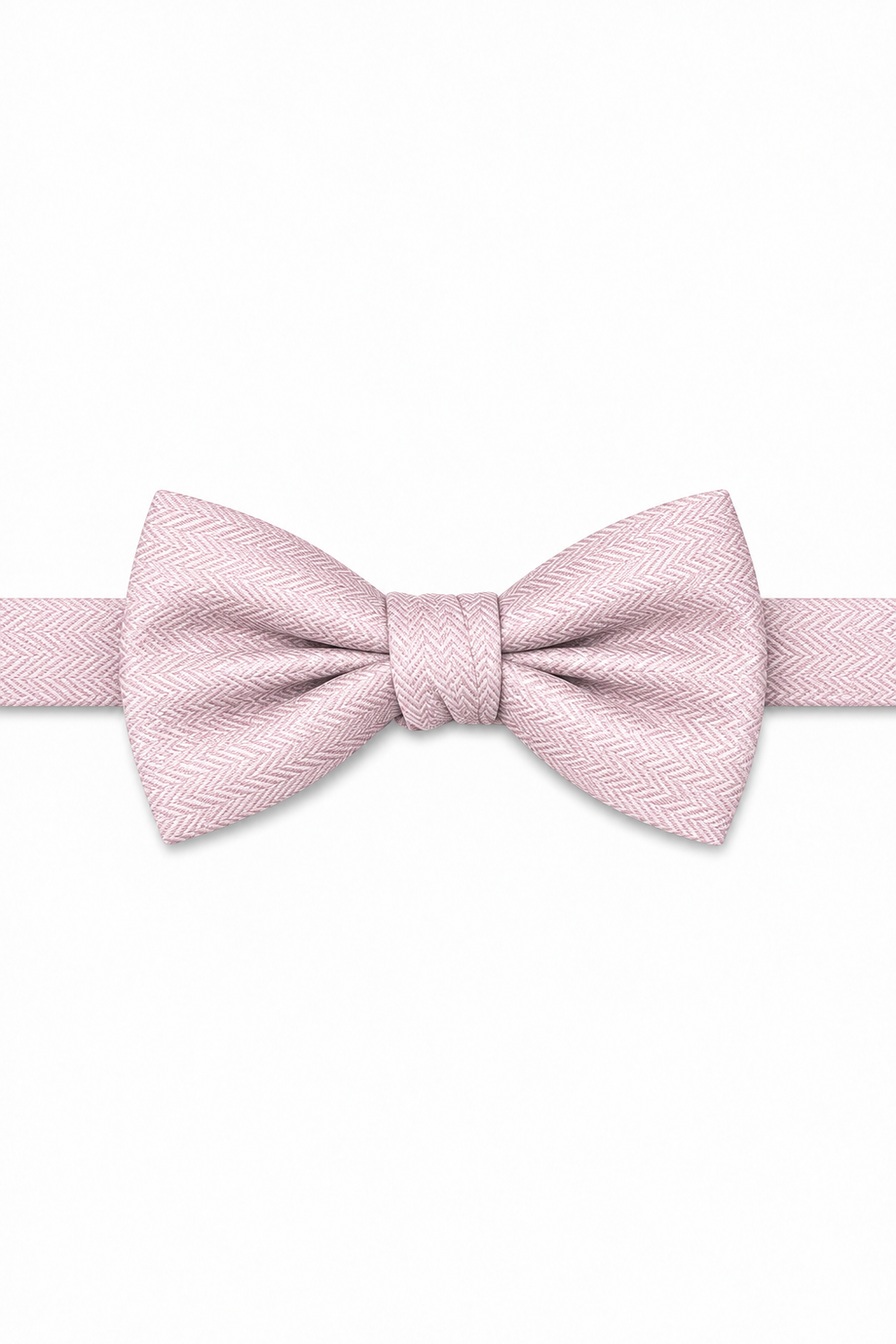 Cardi Pink Herringbone Bow Tie