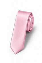 Cardi Pink Luxury Satin Skinny Necktie