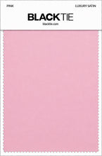 Pink Luxury Satin fabric swatch card