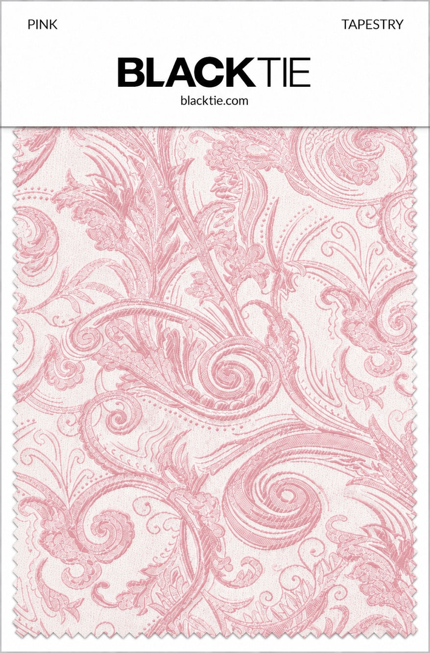 Cardi Pink Tapestry Necktie