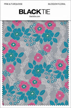 Ted Stanford Pink & Turquoise Blossom Floral Necktie