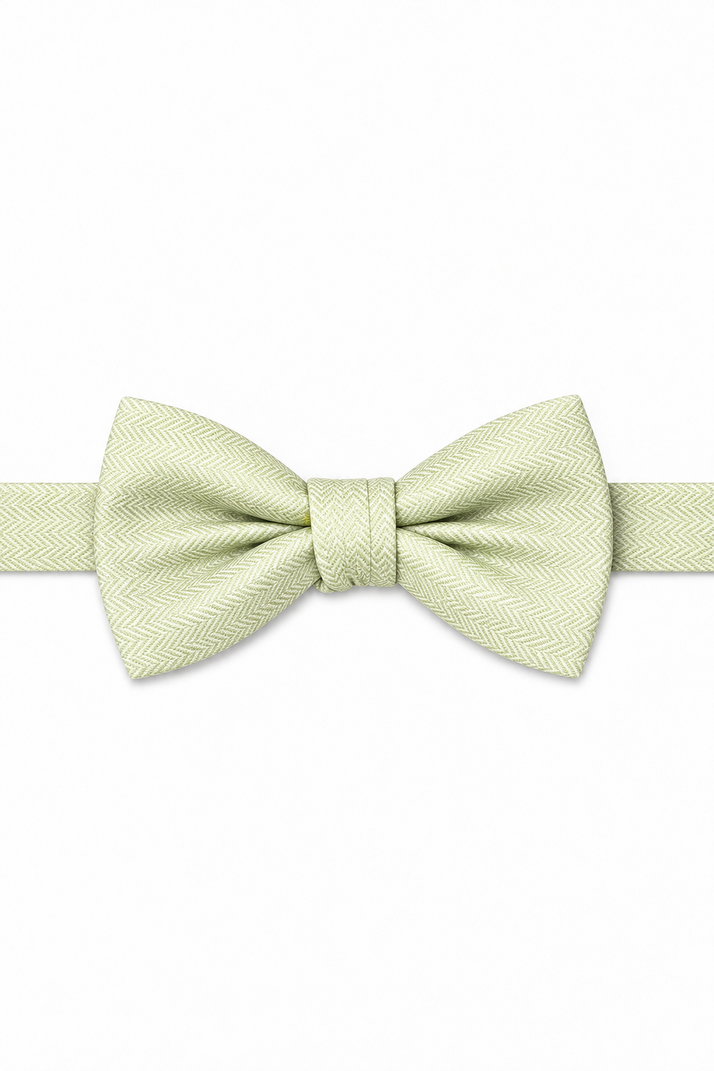 Cardi Pistachio Herringbone Bow Tie