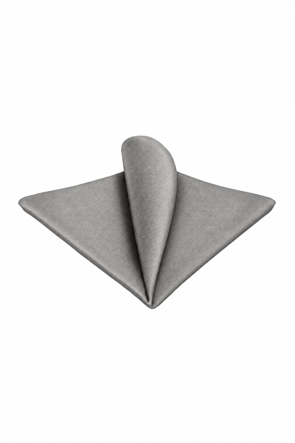 Ted Stanford Platinum Modern Solid Pocket Square