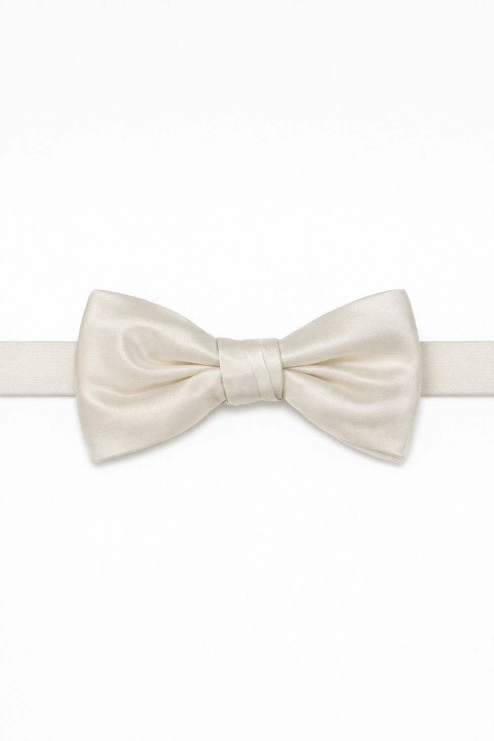 Cardi Pre-Tied Platinum Luxury Satin Bow Tie