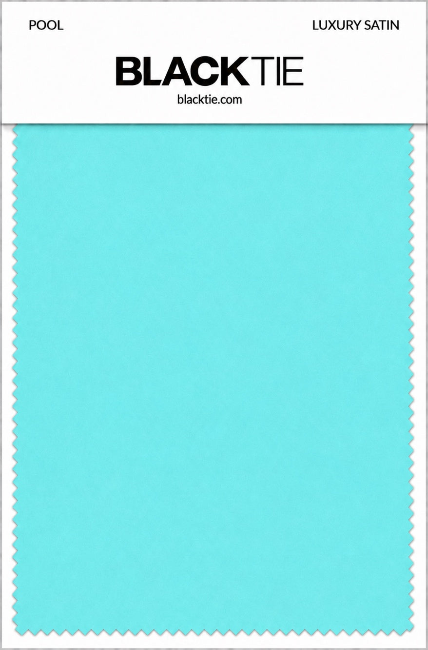 Pool Luxury Satin fabric swatch card
