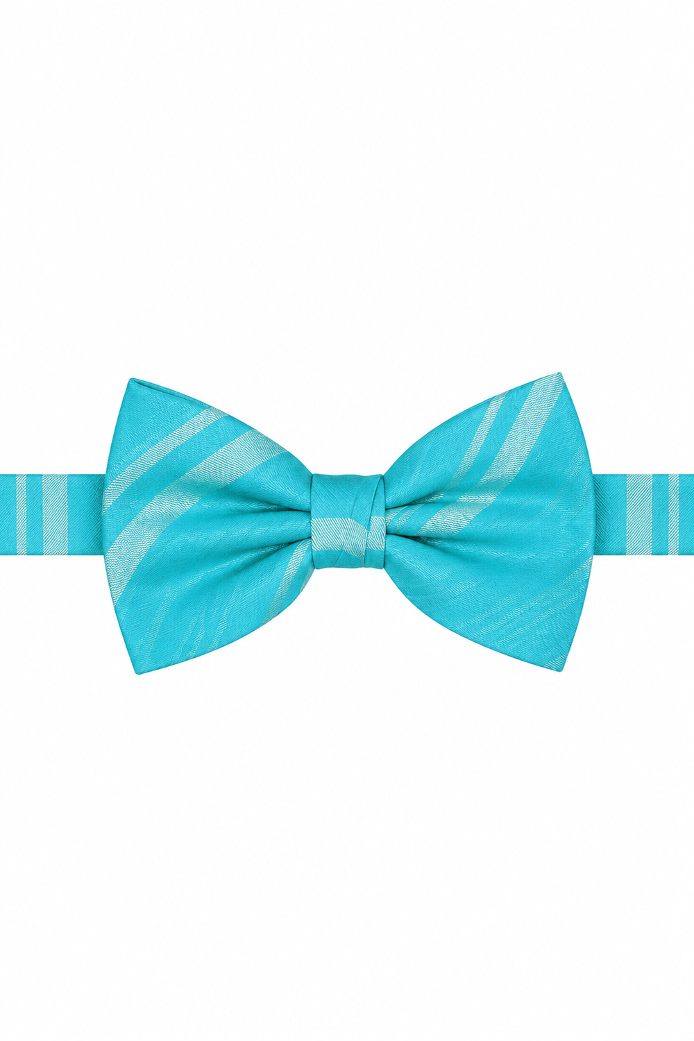 Cardi Pre-Tied Pool Striped Satin Bow Tie