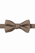 Portobello Modern Solid Bow Tie - pre-tied bow tie, front view