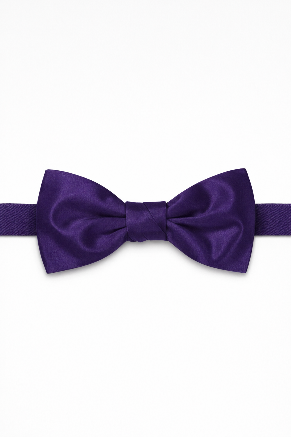 Cardi Pre-Tied Purple Luxury Satin Bow Tie