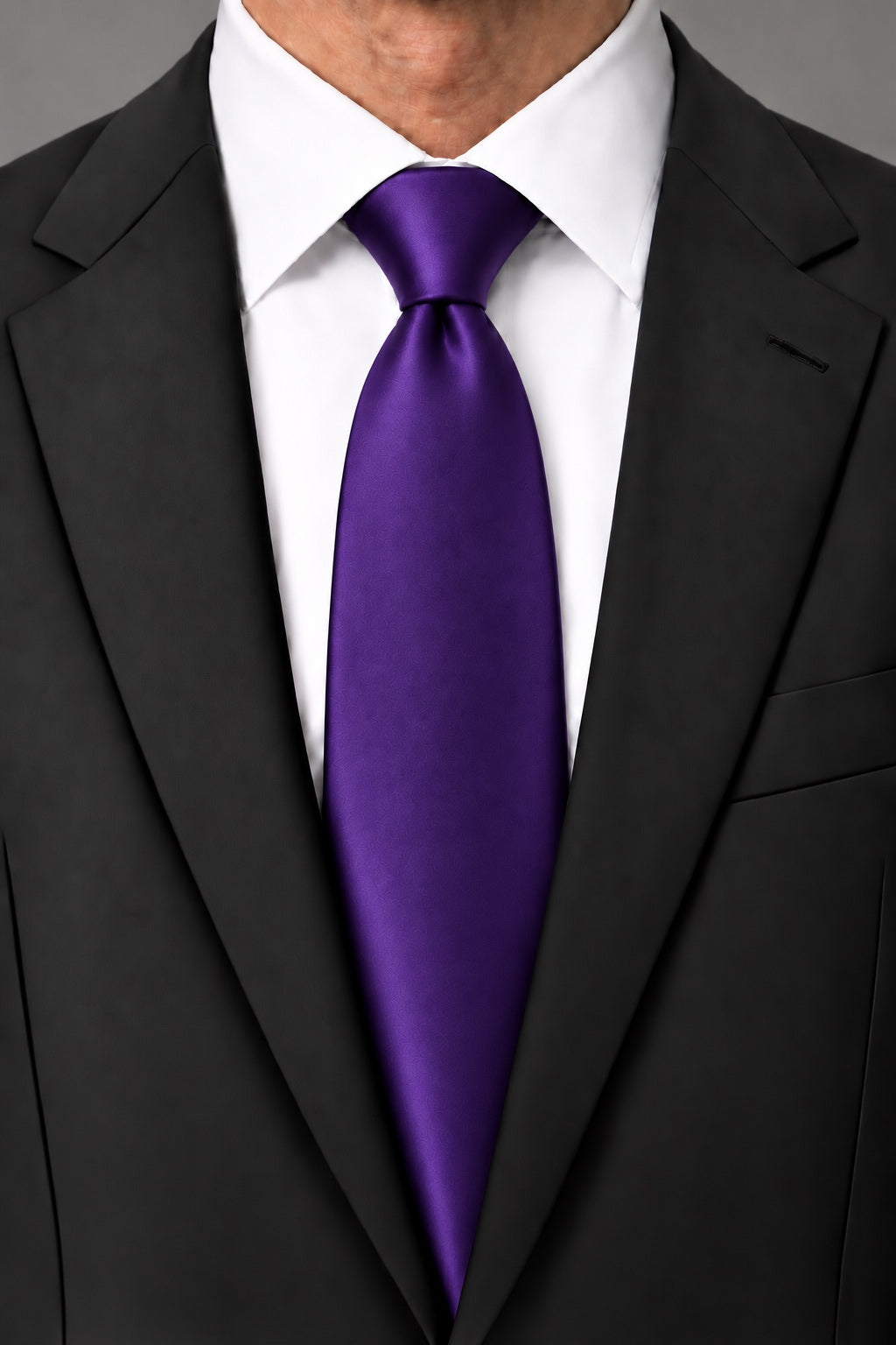 Cardi Purple Luxury Satin Necktie