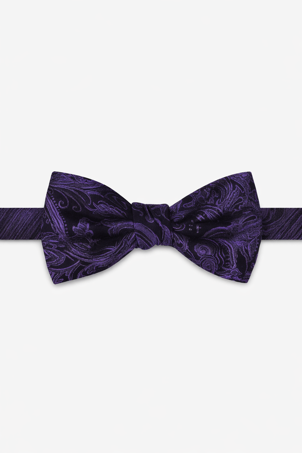 Cardi Pre-Tied Purple Tapestry Bow Tie