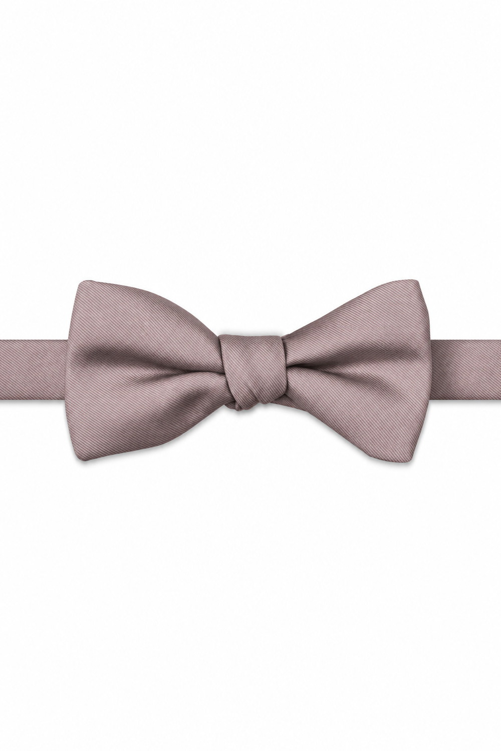 Quartz Modern Solid Bow Tie - pre-tied bow tie, front view