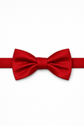 Cristoforo Cardi Pre-Tied Red Faille Silk Bow Tie