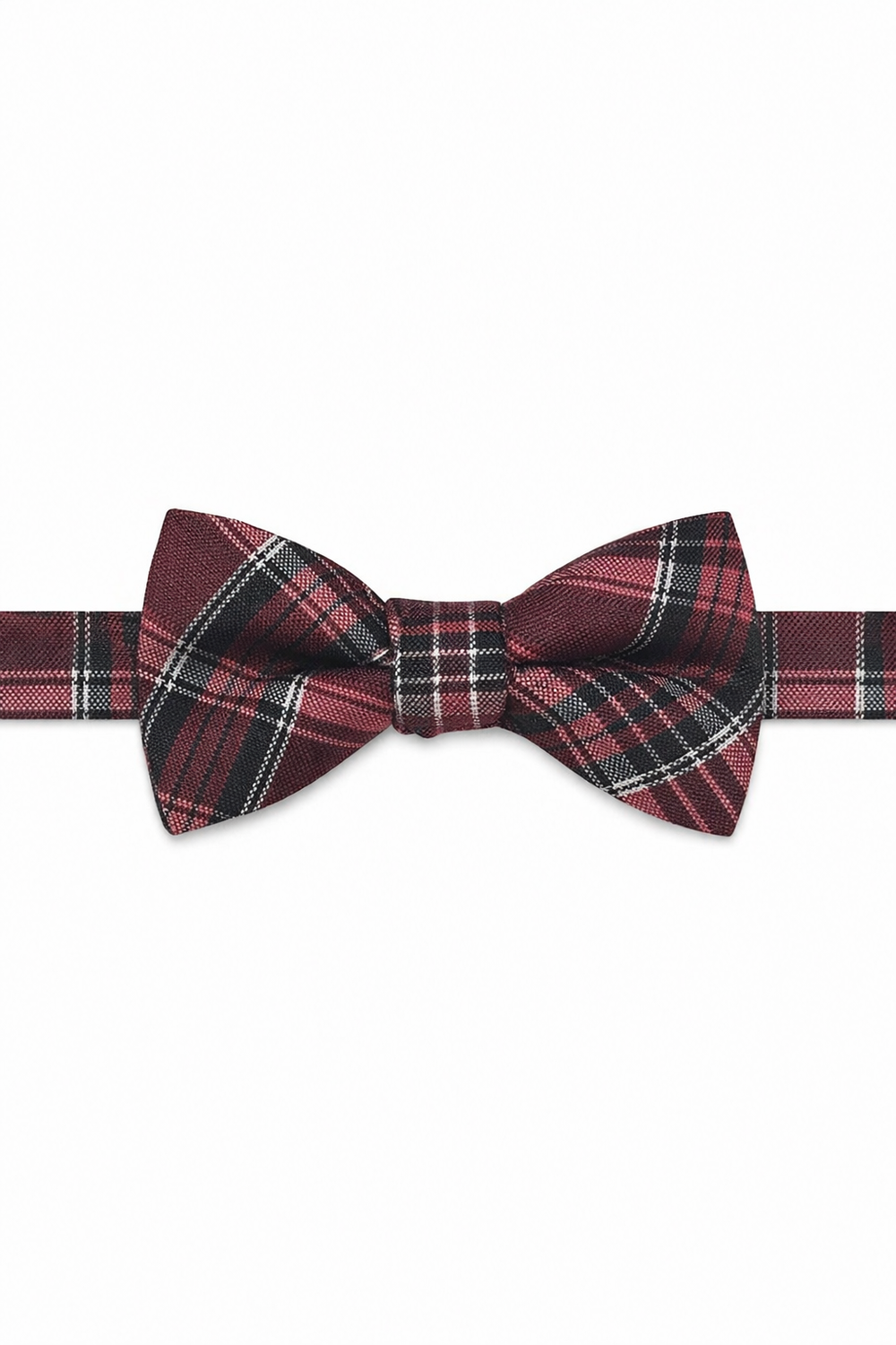 Cardi Pre-Tied Red Madison Plaid Bow Tie