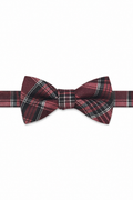 Cardi Pre-Tied Red Madison Plaid Bow Tie