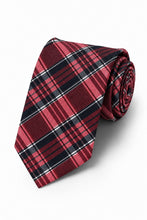 Cardi Red Madison Plaid Necktie