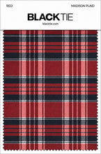 Cardi Red Madison Plaid Necktie