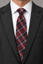 Cardi Red Madison Plaid Necktie
