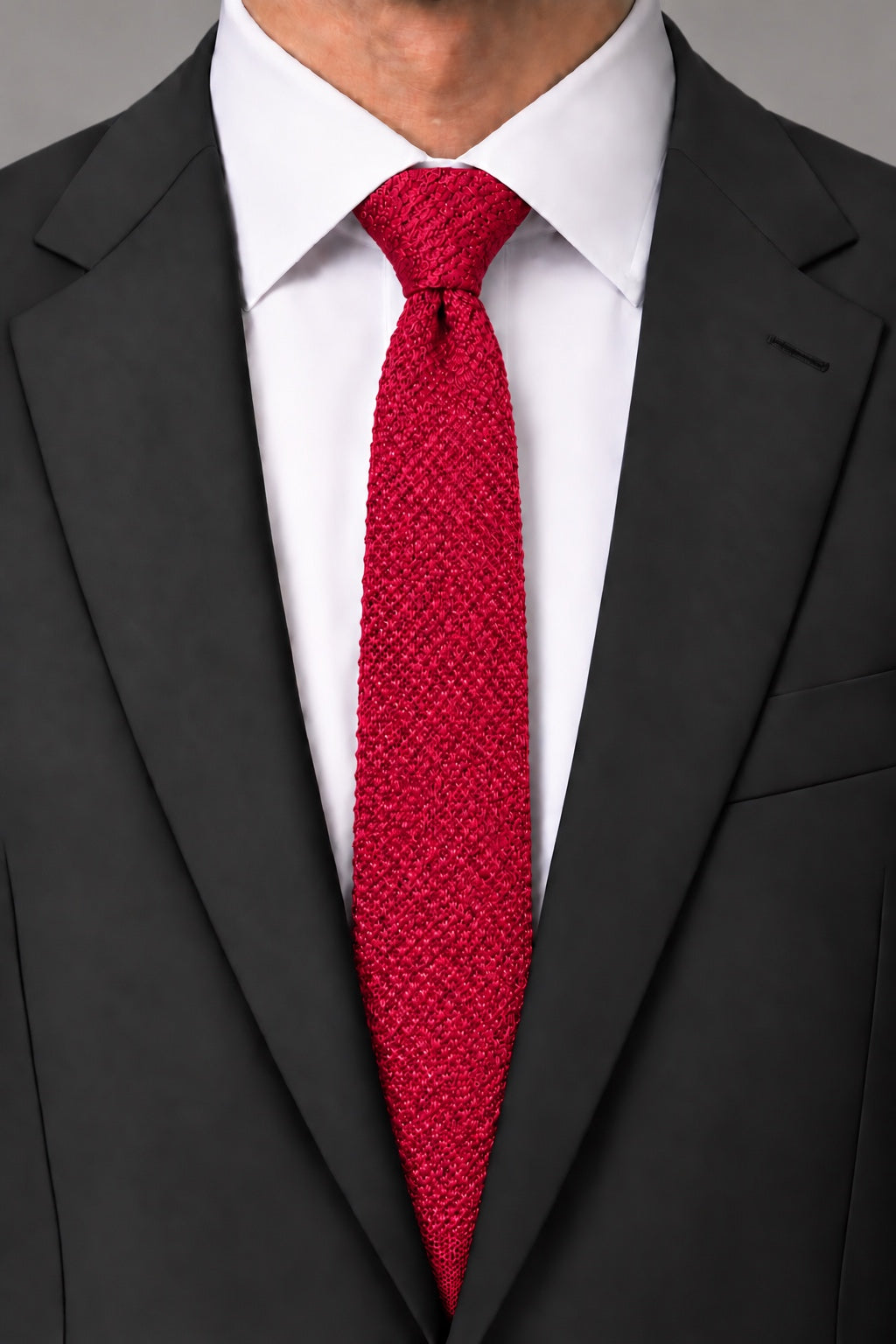 Cristoforo Cardi Red Silk Knit Necktie