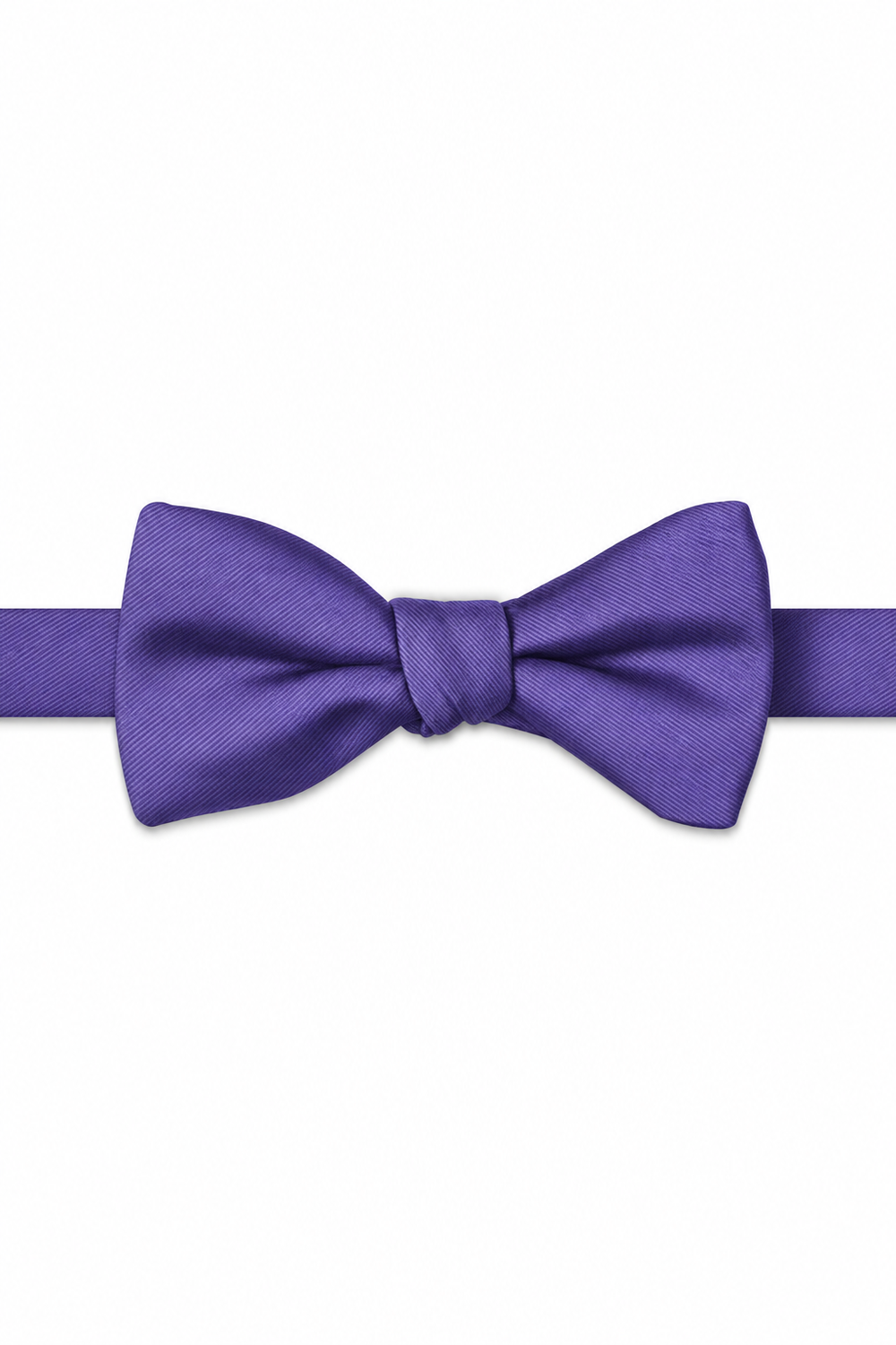 Regency Modern Solid Bow Tie - pre-tied bow tie, front view