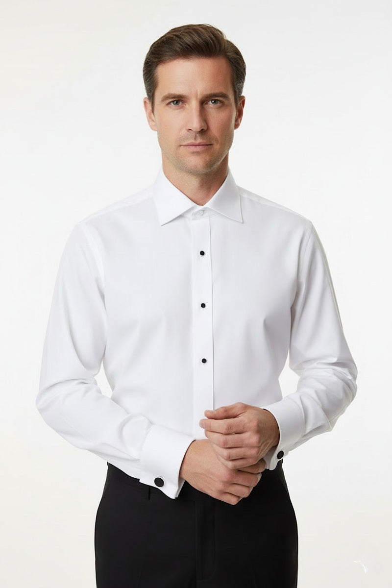 Richard White Spread Collar Shirt Richard White Spread Collar Shirt