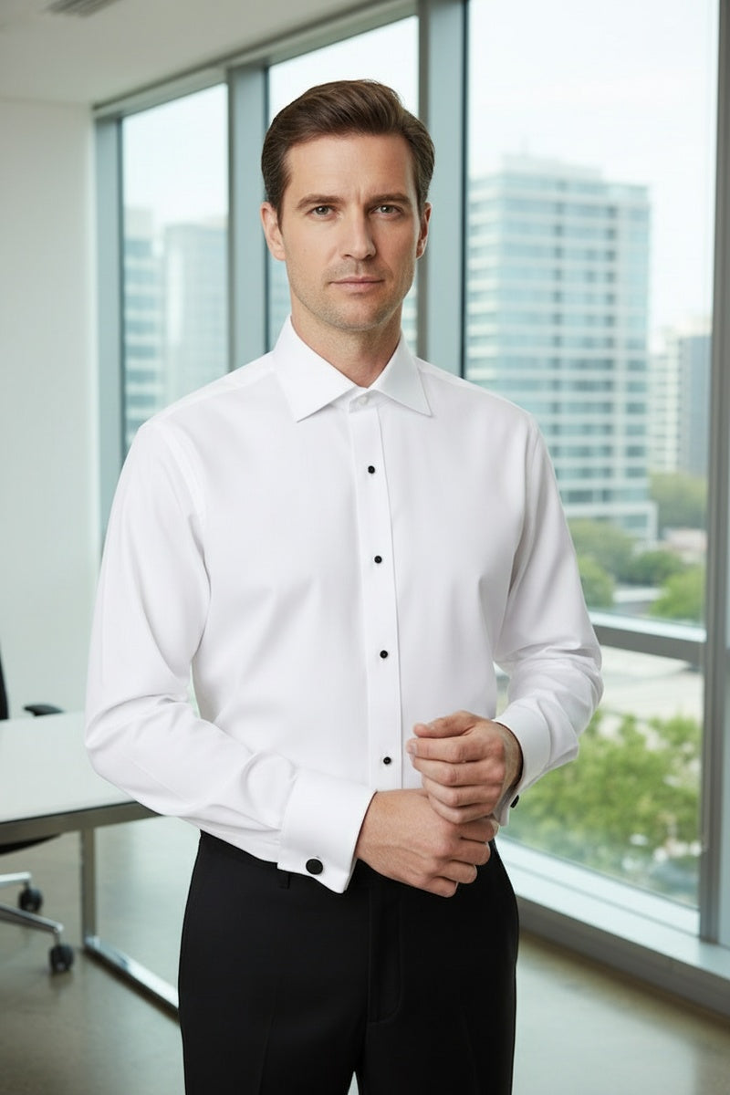 Richard White Spread Collar Shirt Richard White Spread Collar Shirt