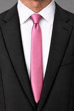 Cardi Rose Petal Luxury Satin Skinny Necktie