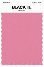 Rose Petal Luxury Satin fabric swatch card