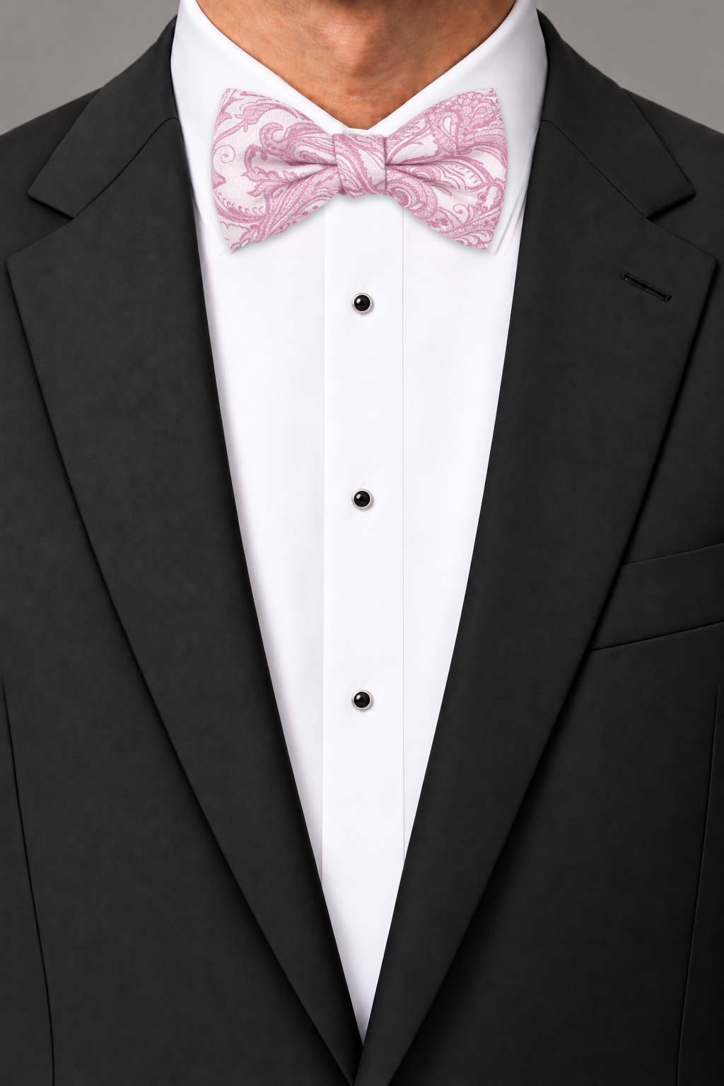 Cardi Rose Petal Tapestry Bow Tie