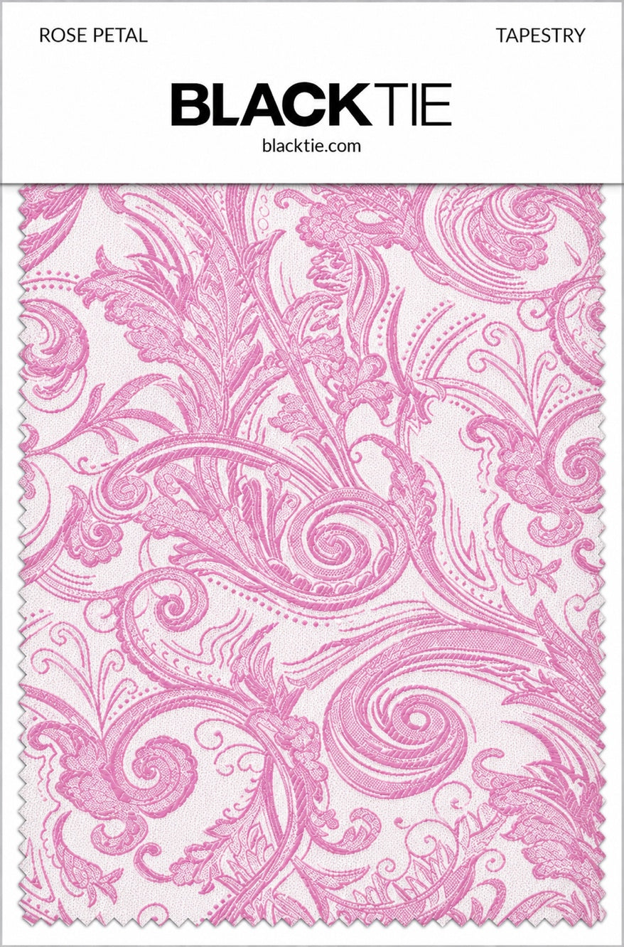 Cardi Rose Petal Tapestry Necktie