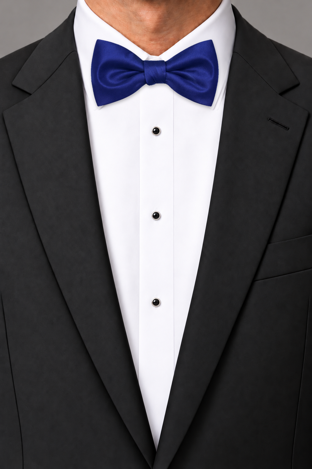 Cardi Royal Blue Luxury Satin Bow Tie