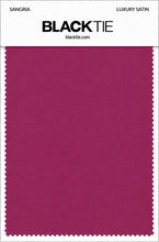 Sangria Luxury Satin fabric swatch card