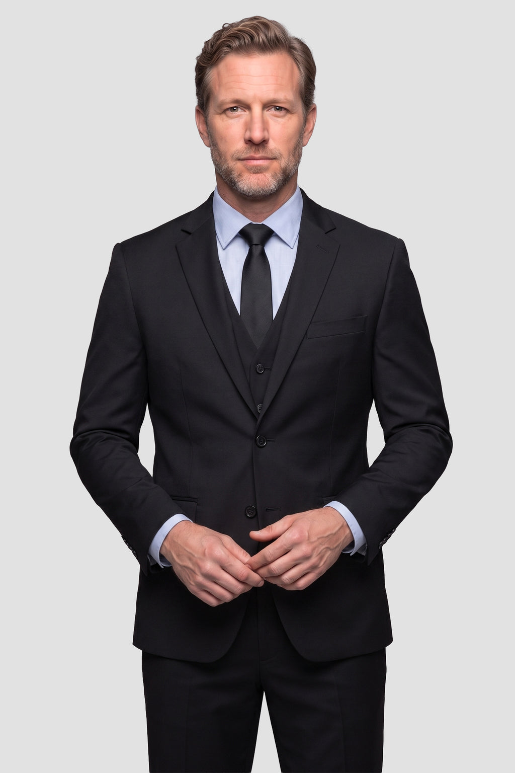 Allure Men "Savoy" Black Suit Jacket (Separates)