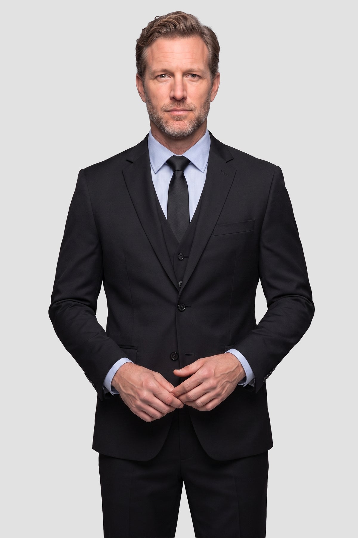 Allure Men "Savoy" Black Suit Jacket (Separates)
