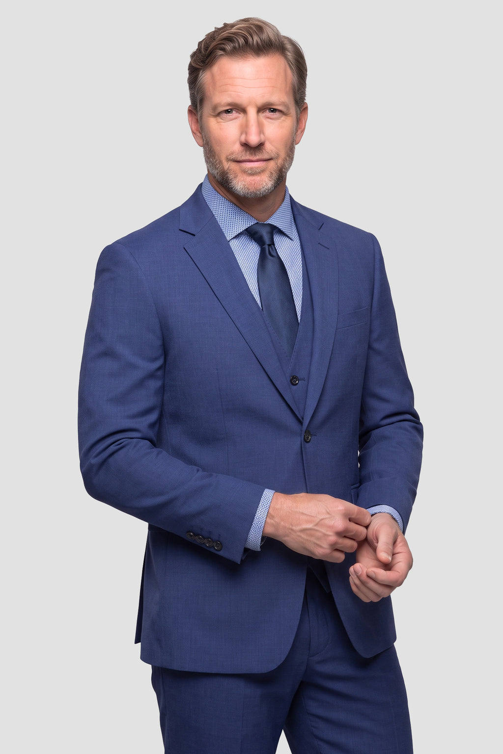 Allure Men "Savoy" Blue Suit Jacket (Separates)