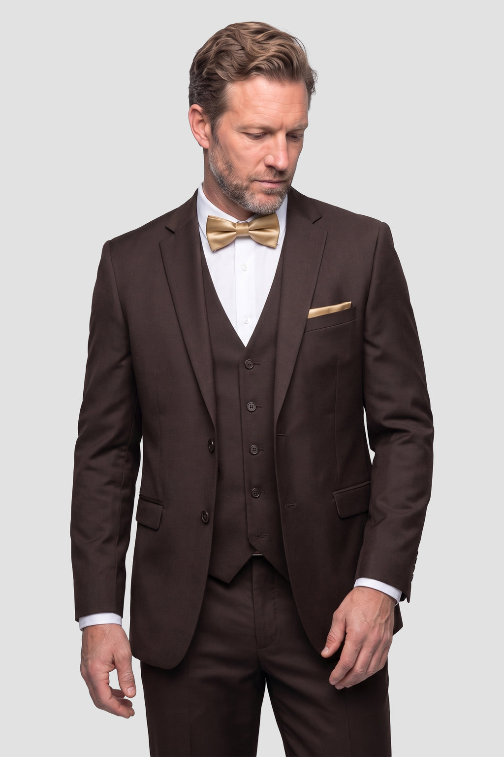 Allure Men "Savoy" Brown Suit Jacket (Separates)